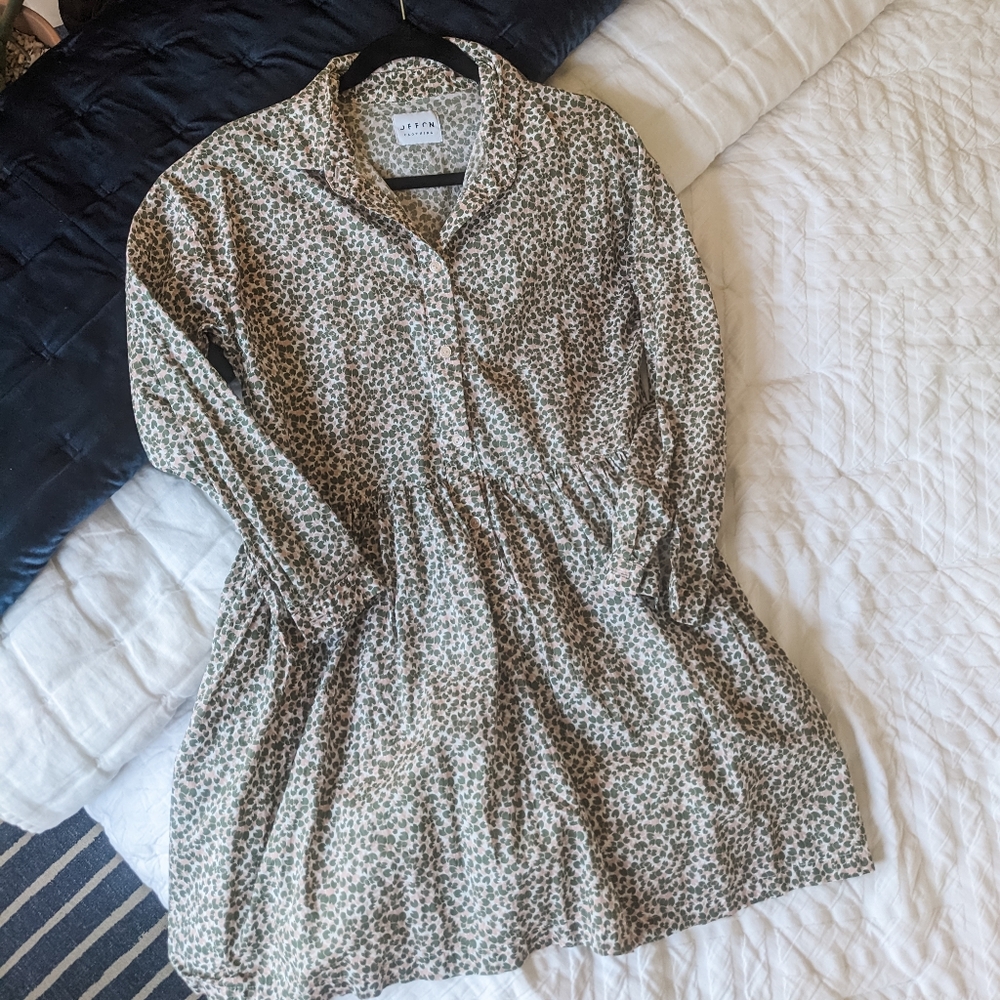 NWOT OffOn Shirt Dress, Cotton, Size XS/S